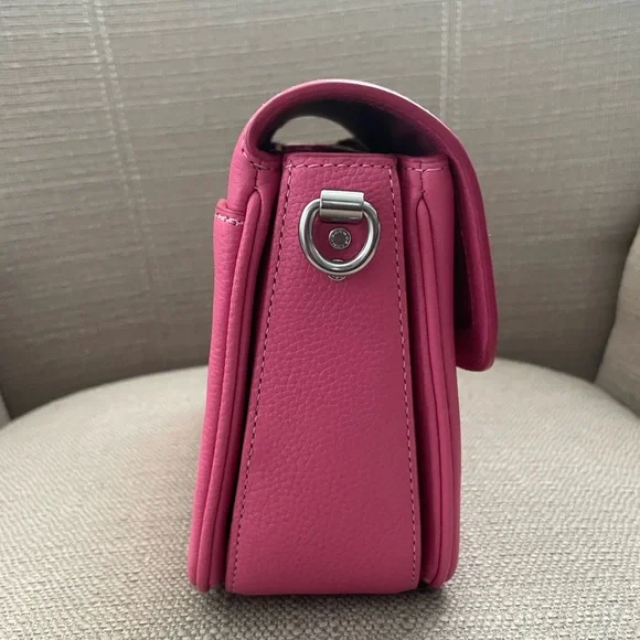 Coach Cassie Crossbody 19 With Heart Strap In Petunia with pins and rivets NWT - Picture 6 of 16